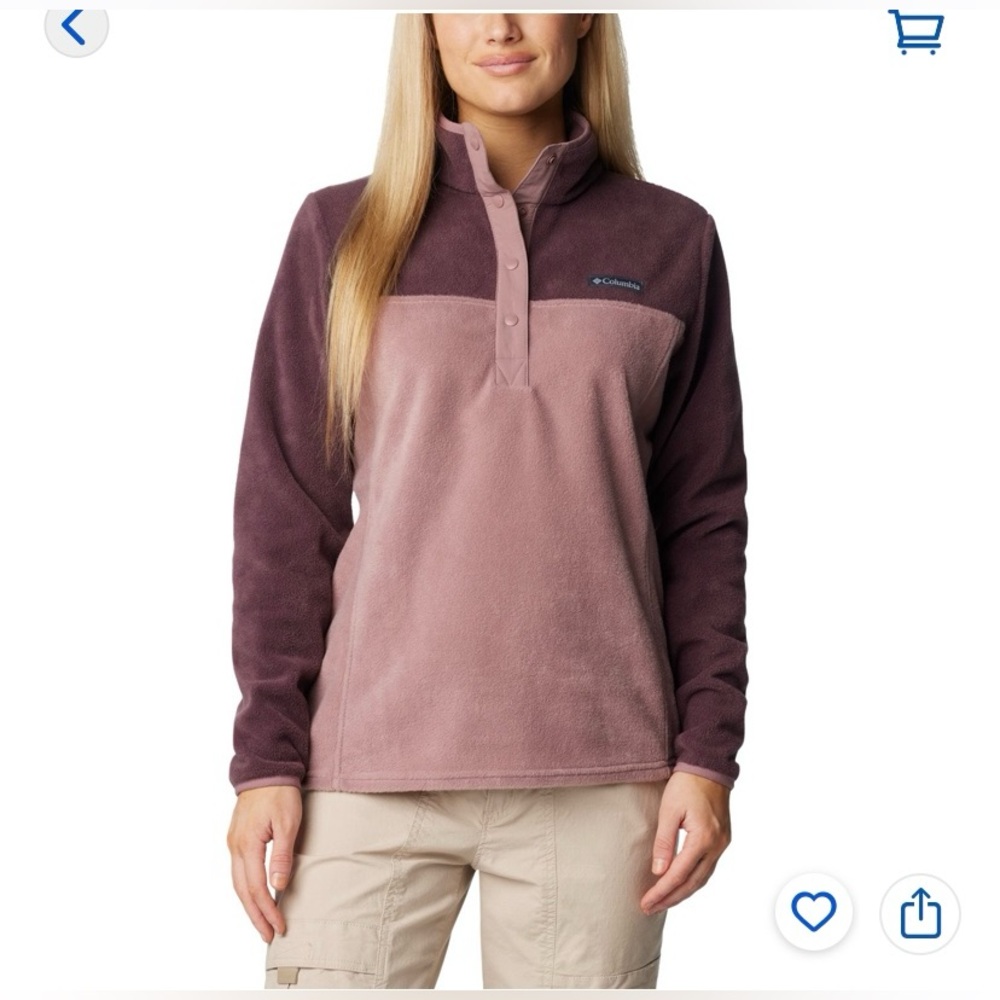 Columbia Hoodless Pullover Fleece Jacket